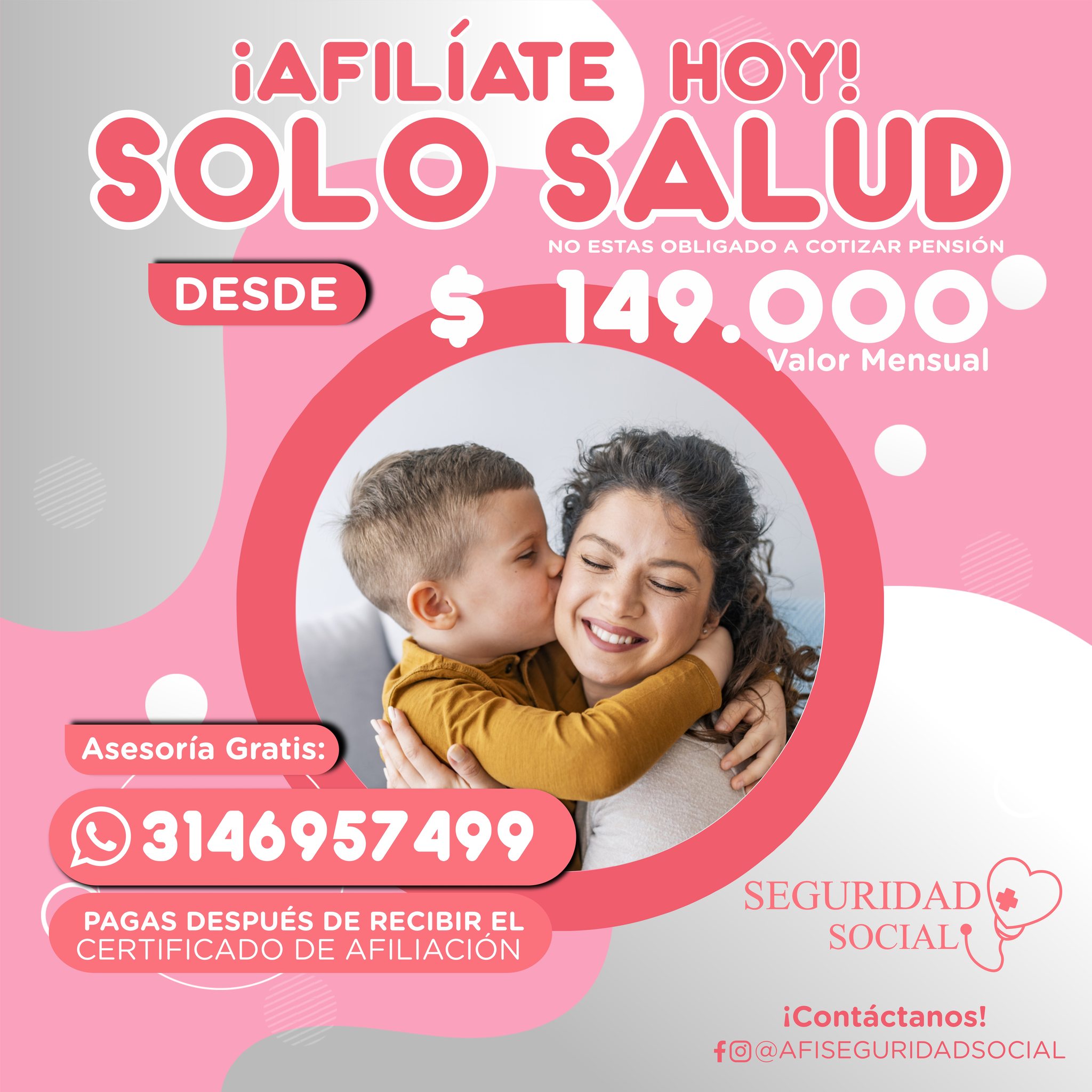 Salud y Seguridad Social Facebook ad: NO ESPERES PARA ASEGURAR TU BIENESTAR Y EL…