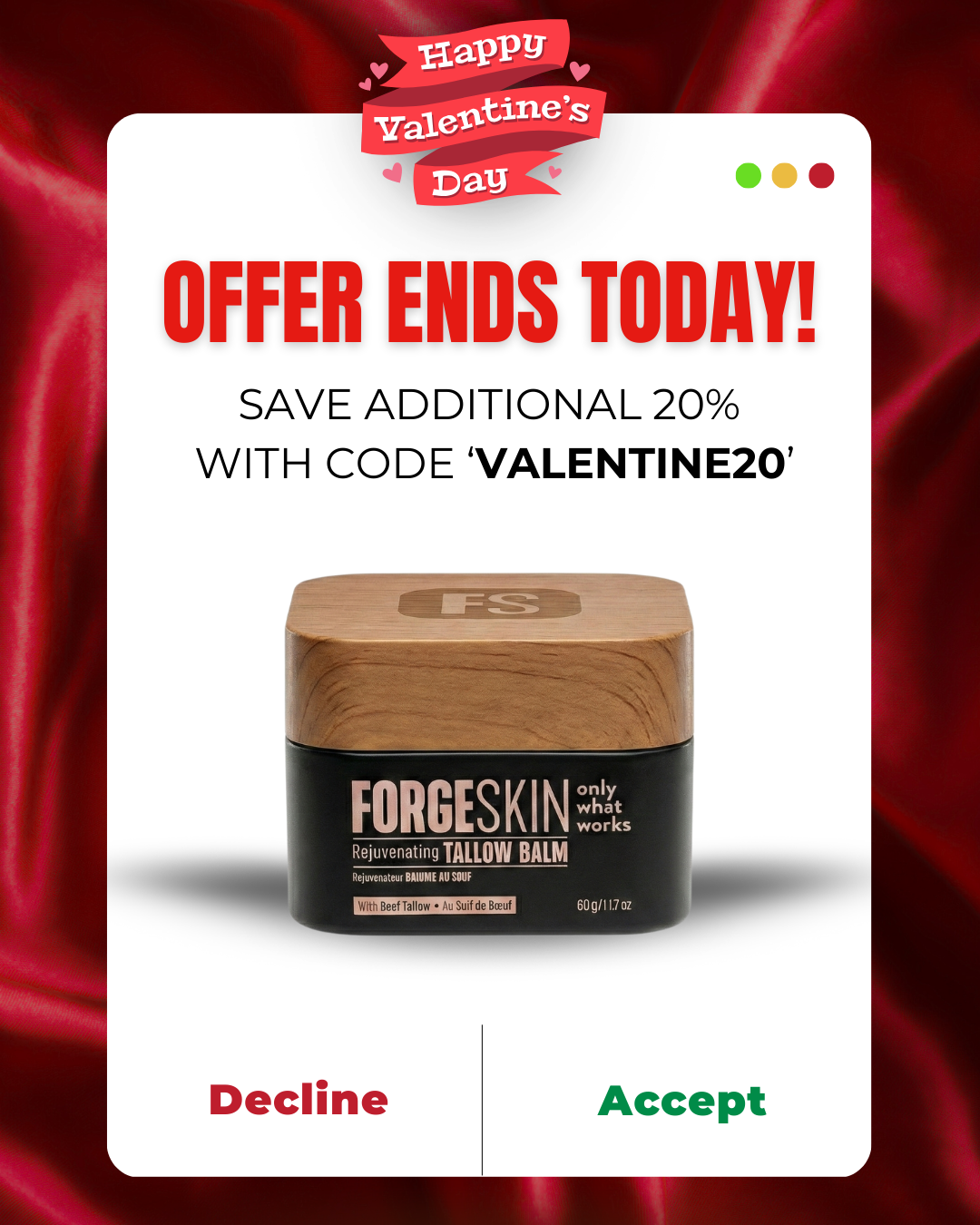Forge Men Facebook ad