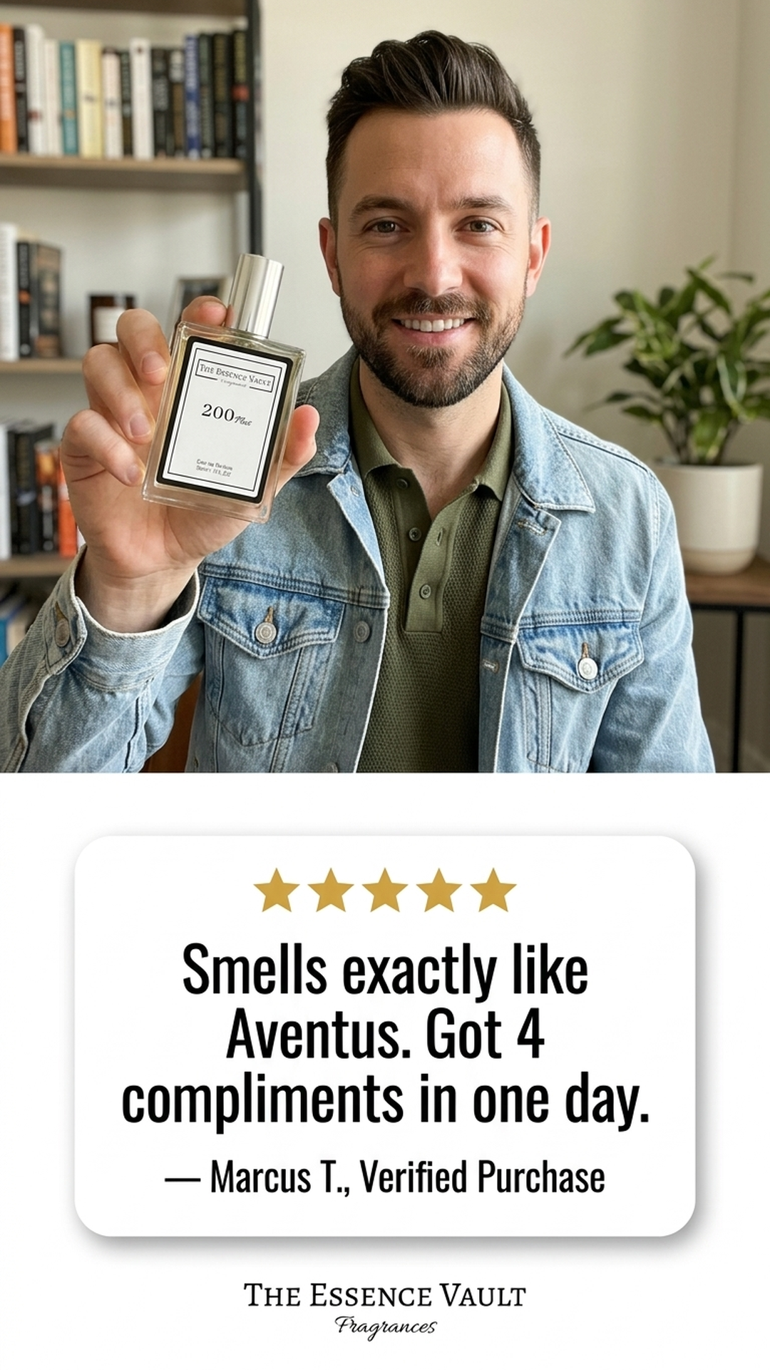 The Essence Vault Facebook ad from Mar 24, 2026