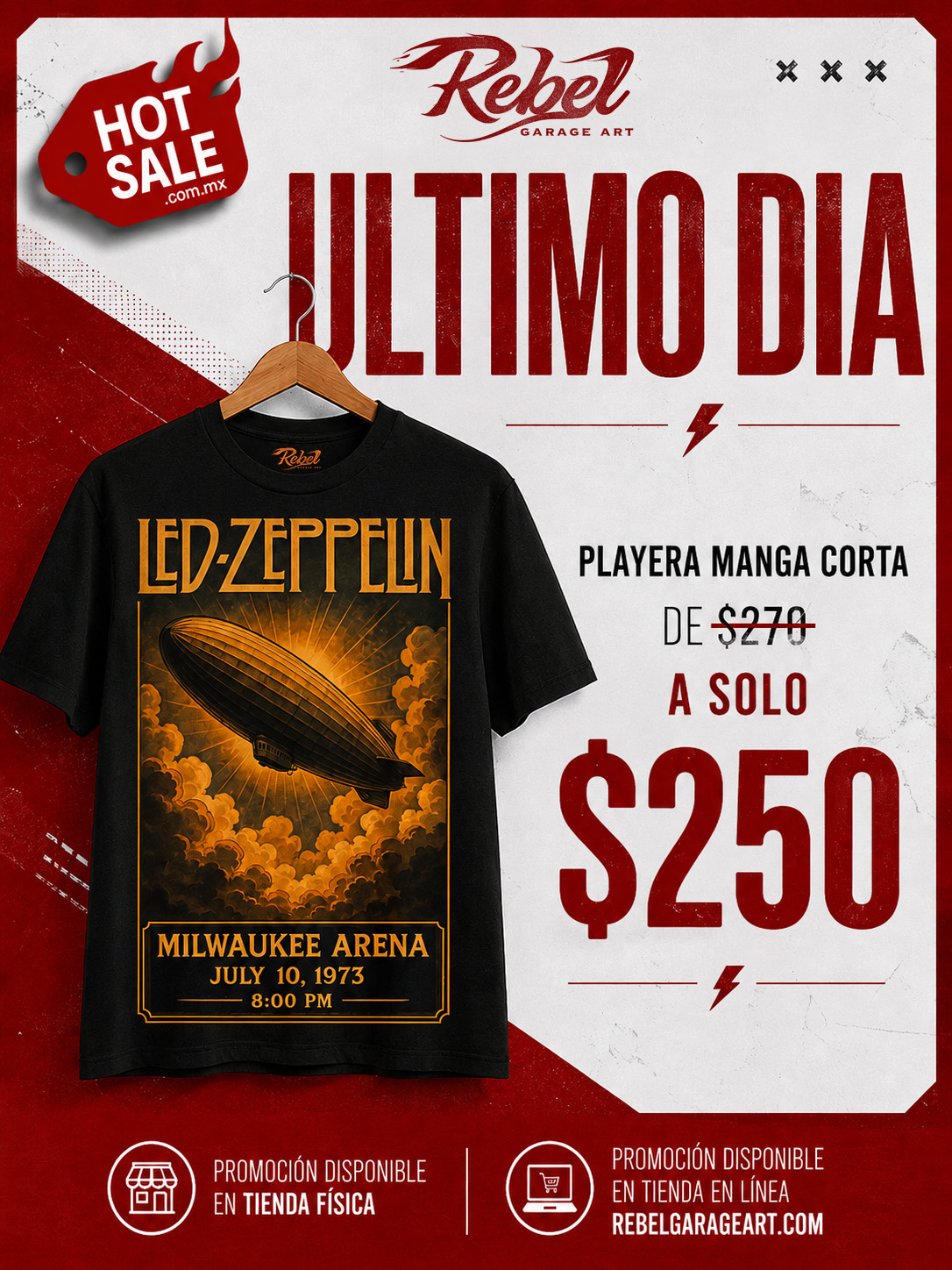 Rebel Facebook ad: HOT SALE