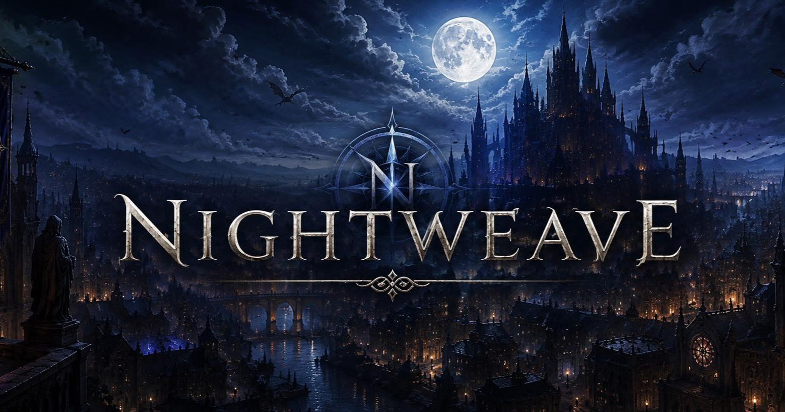 Nightweave Facebook ad: A persistent roleplaying platform where human players and…
