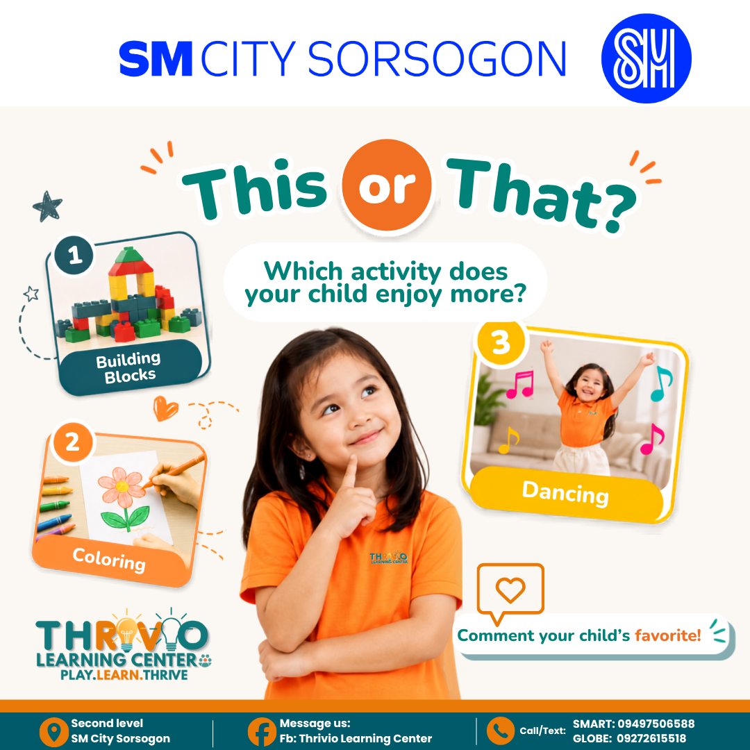 Thrivio Learning Center Facebook ad: 𝗕𝗹𝗼𝗰𝗸𝘀, 𝗰𝗼𝗹𝗼𝗿𝘀, 𝗼𝗿 𝗱𝗮𝗻𝗰𝗲 𝗺𝗼𝘃𝗲𝘀?
