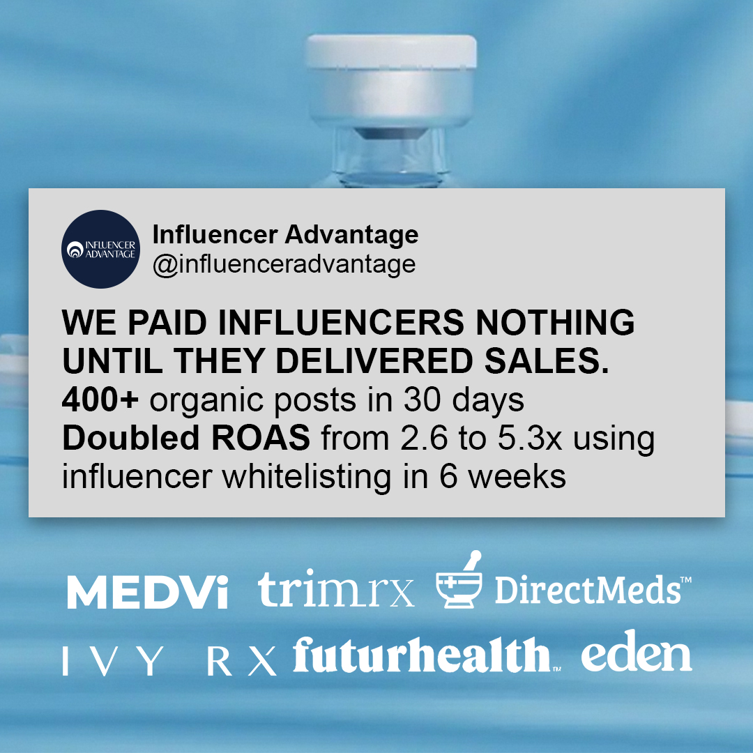 Influencer Advantage Facebook ad