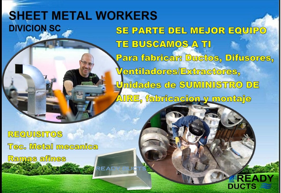 Rea Dy Duct Facebook ad: metalmecánica PRCTICAS EN HVAC