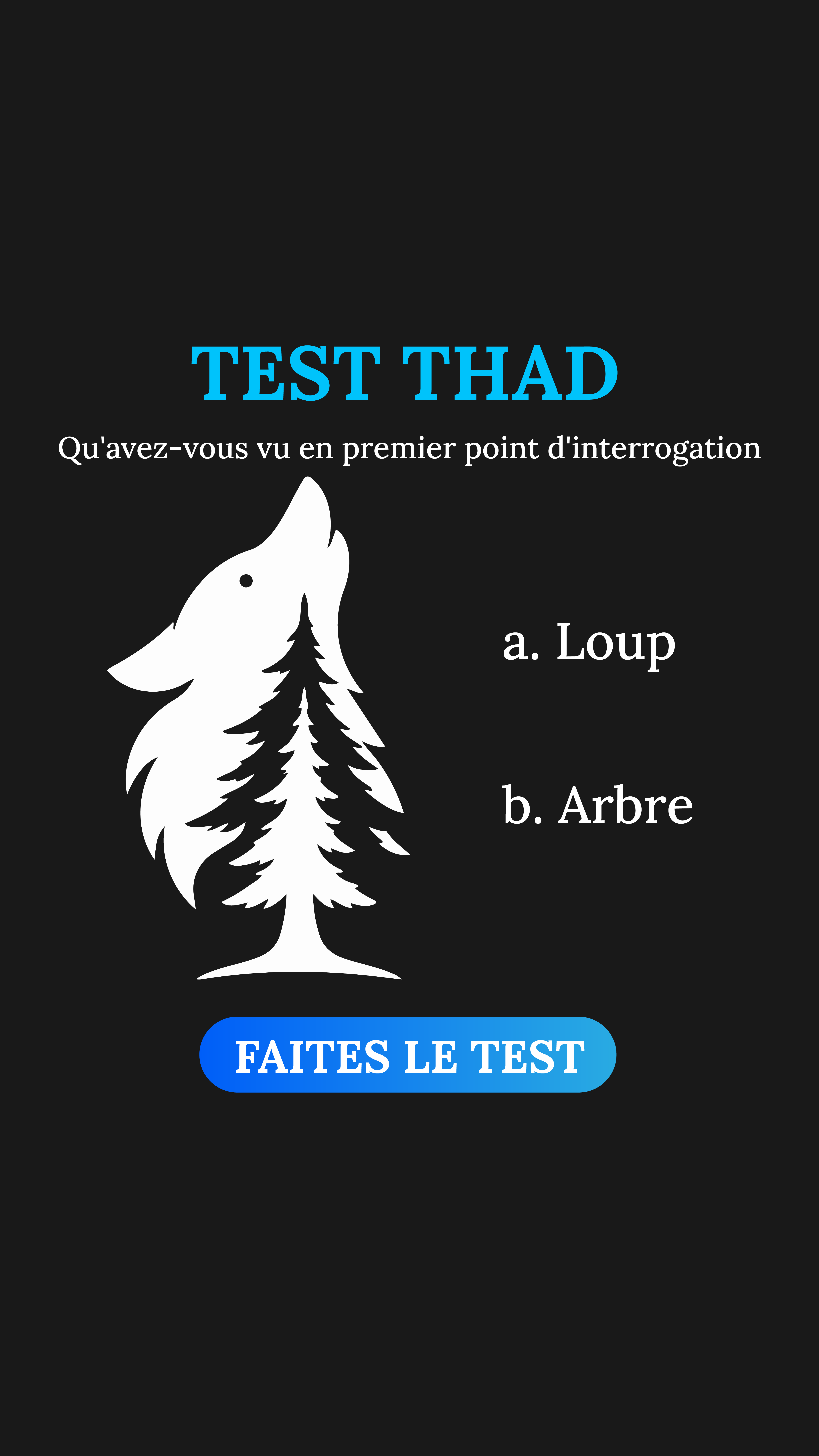 International IQ test Facebook ad