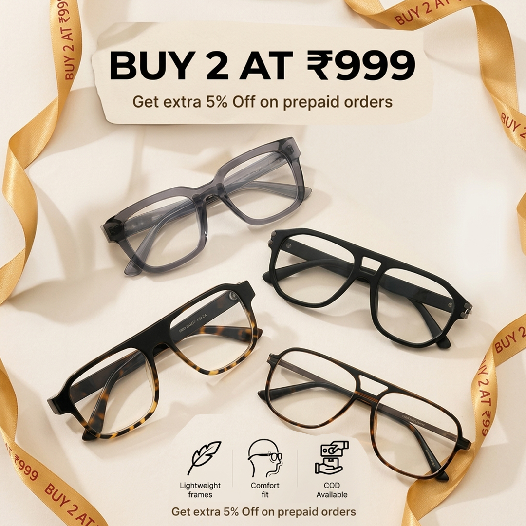 Eyejack Eyewear Facebook ad: ₹999 for 2 Eyeglasses
