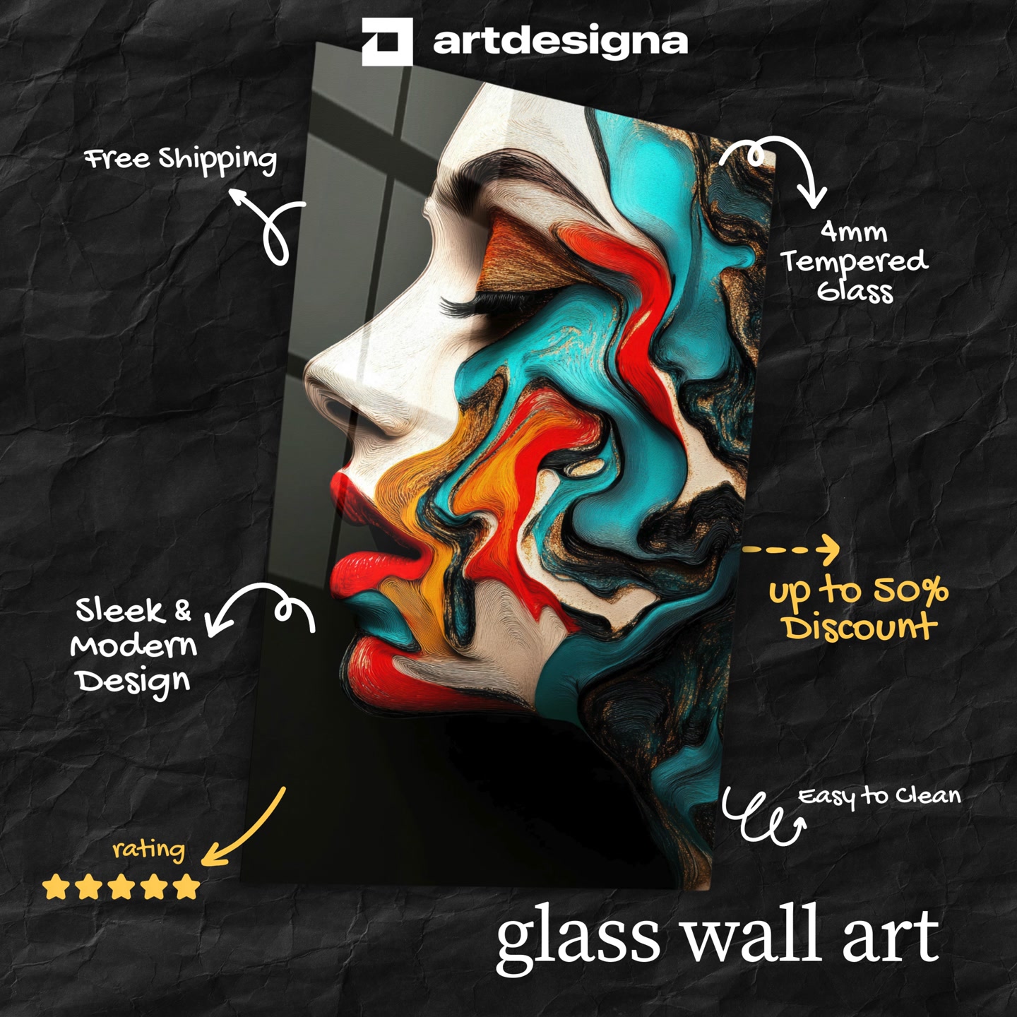 ArtDesigna Facebook ad: Refresh Your Home, Up to 55% OFF