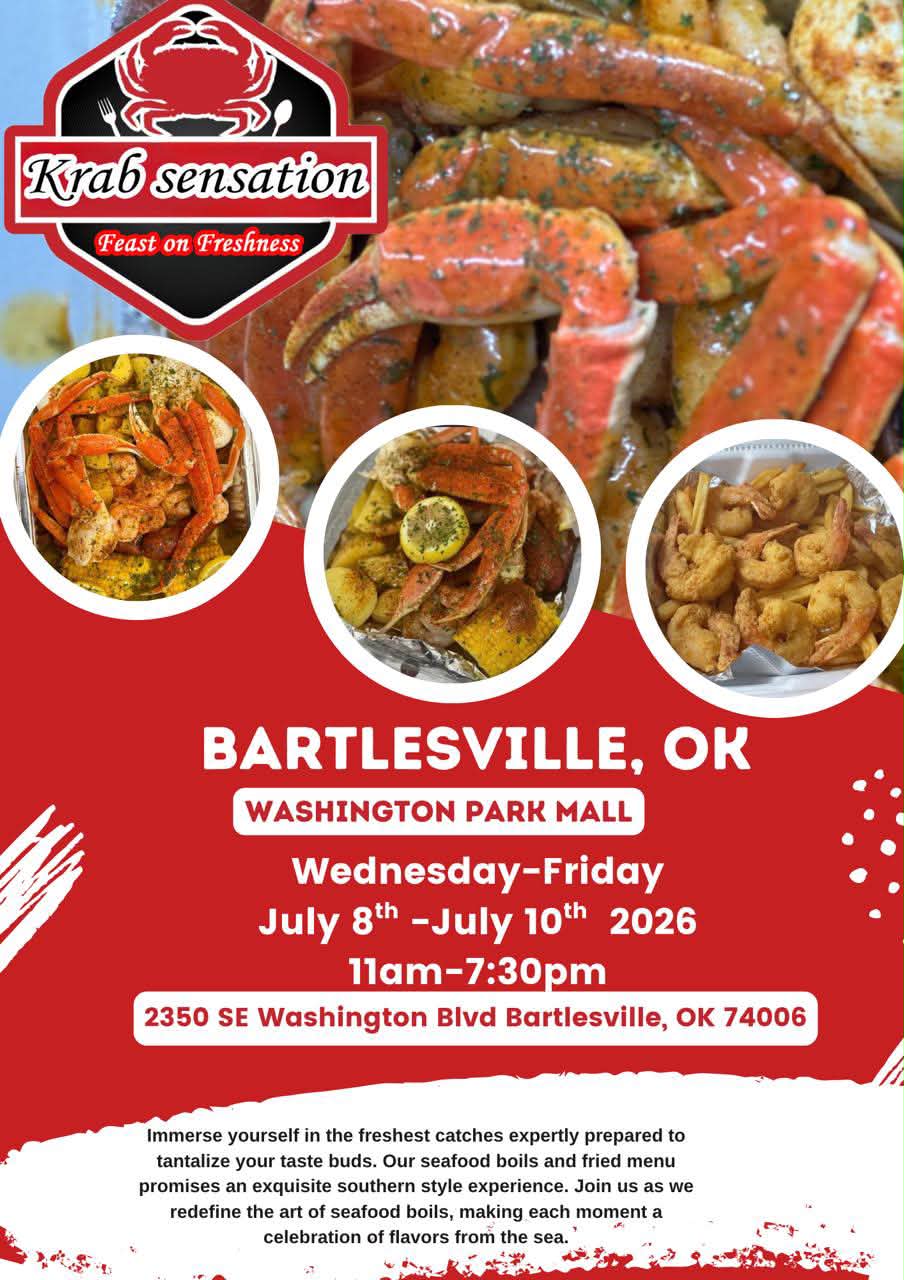 The Krab Sensation & Seafood on the Go. Facebook ad