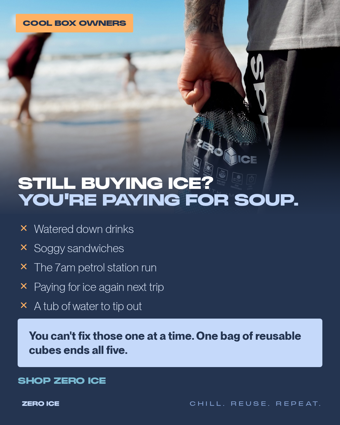 ZERO ICE Facebook ad