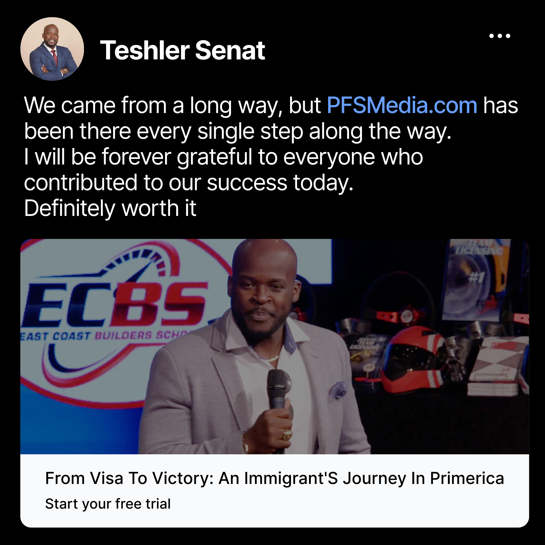 PFSMedia Facebook ad from Jul 22, 2026