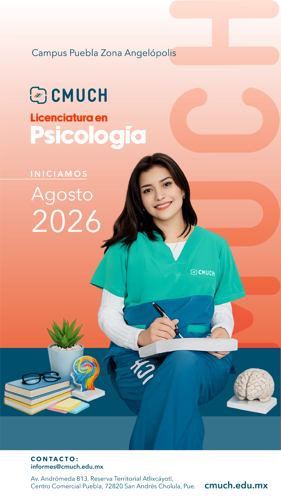 CMUCH Puebla Facebook ad from May 24, 2026