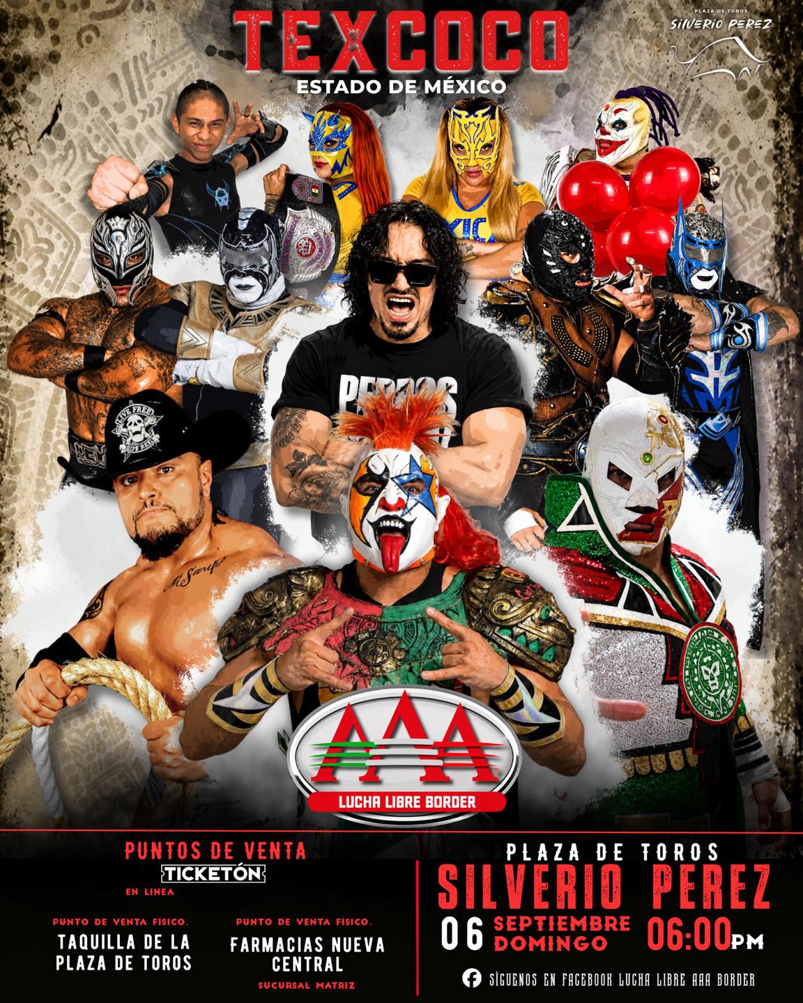 Lucha Libre AAA Border Facebook ad: TEXCOCO, LA ESPERA TERMINÓ!