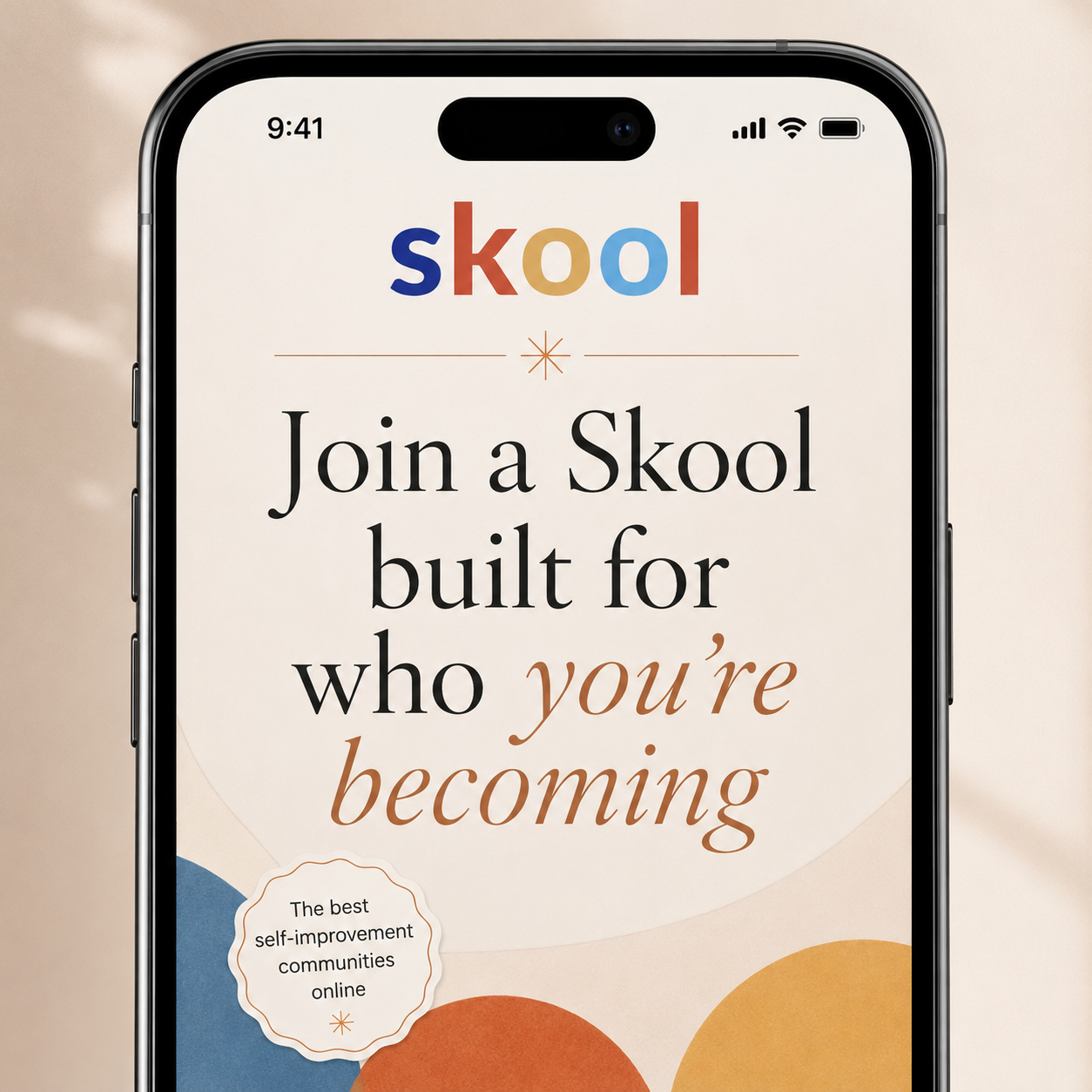 Skool Facebook ad