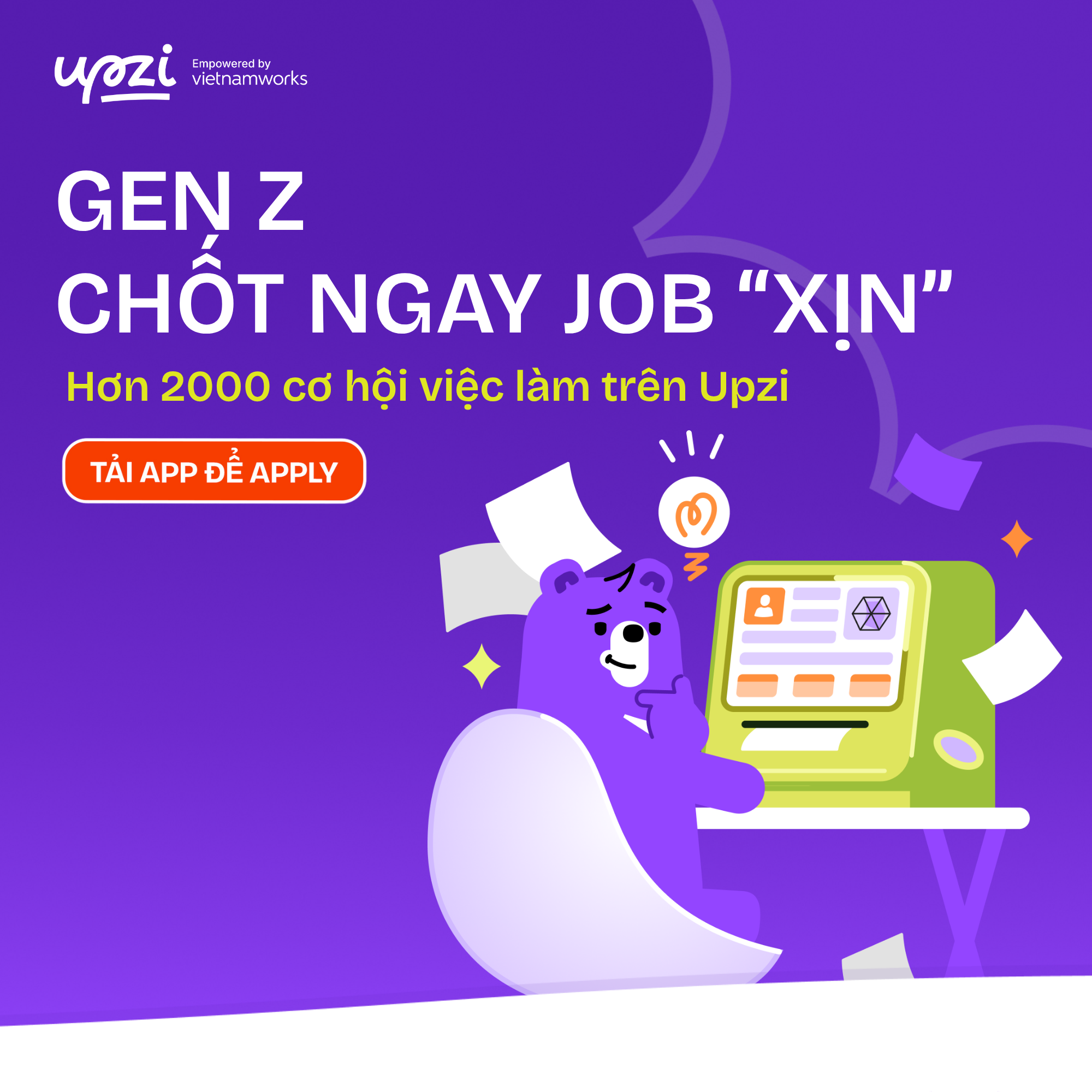 Upzi Facebook ad