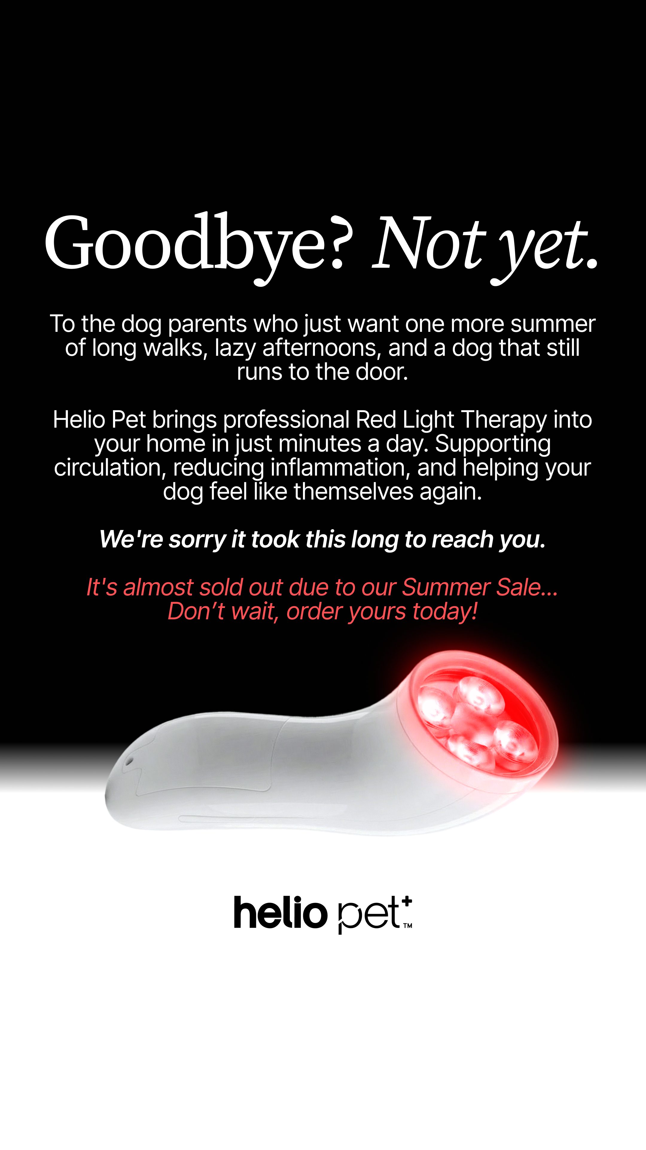 Helio Pet Facebook ad