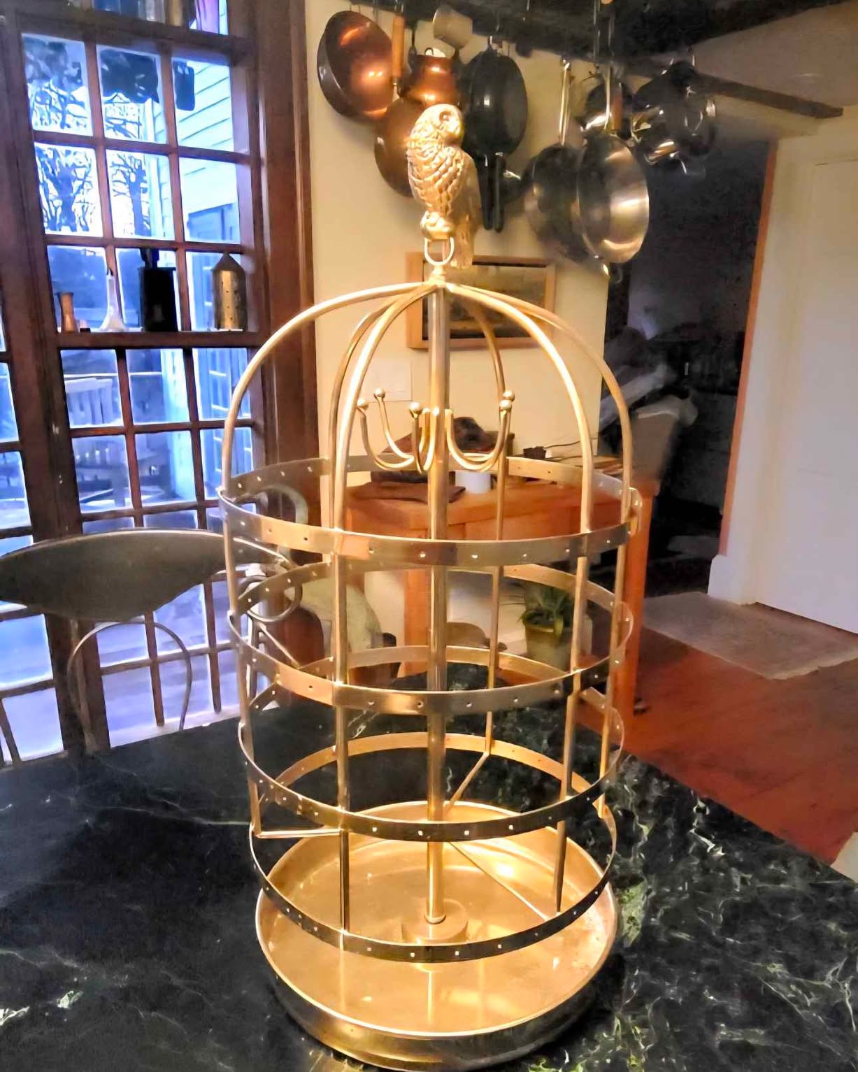 Amy Bauman Facebook ad: Pottery Barn Harry Potter Hedwig Owl Rotating Jewelry Cage…