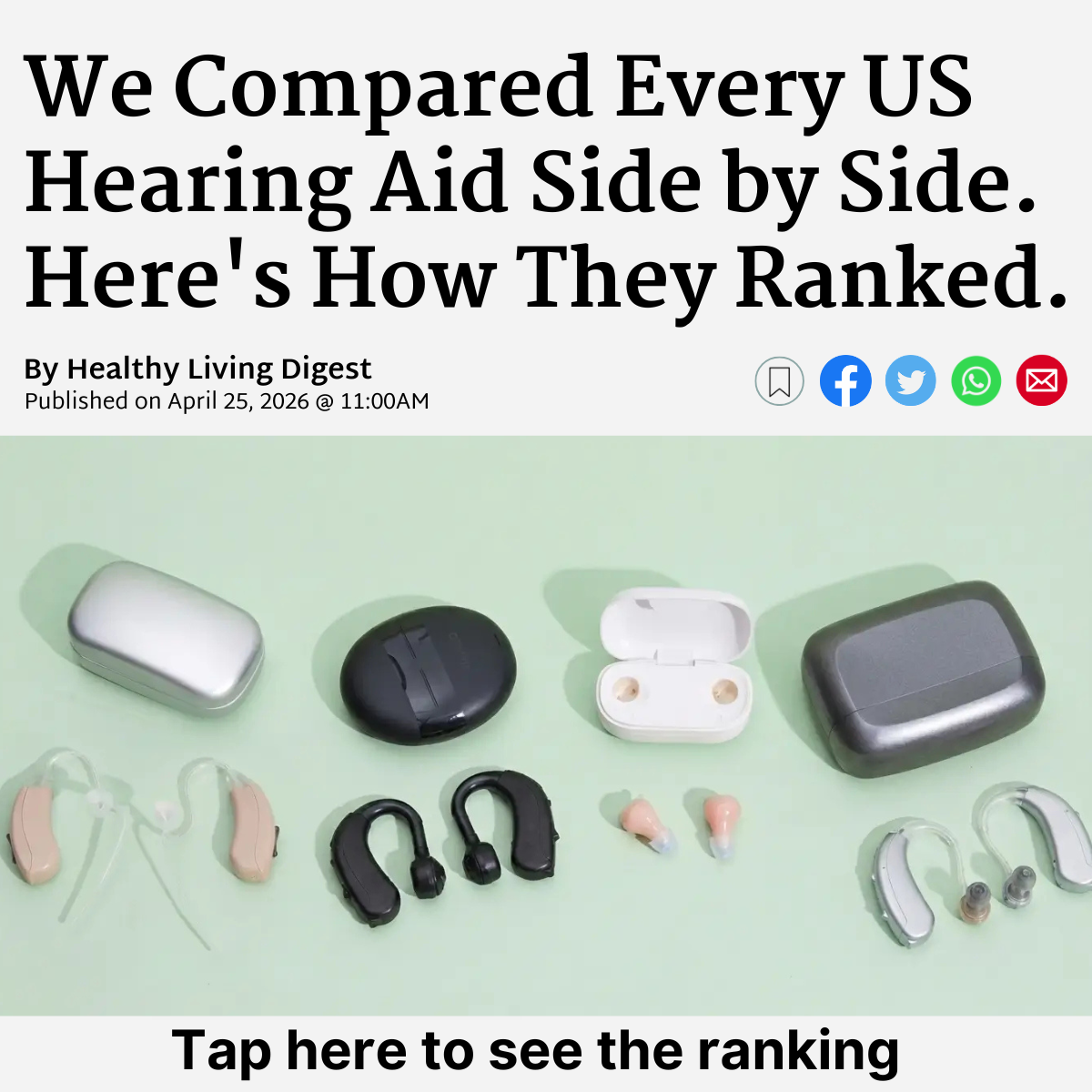 Healthy Living Digest Facebook ad