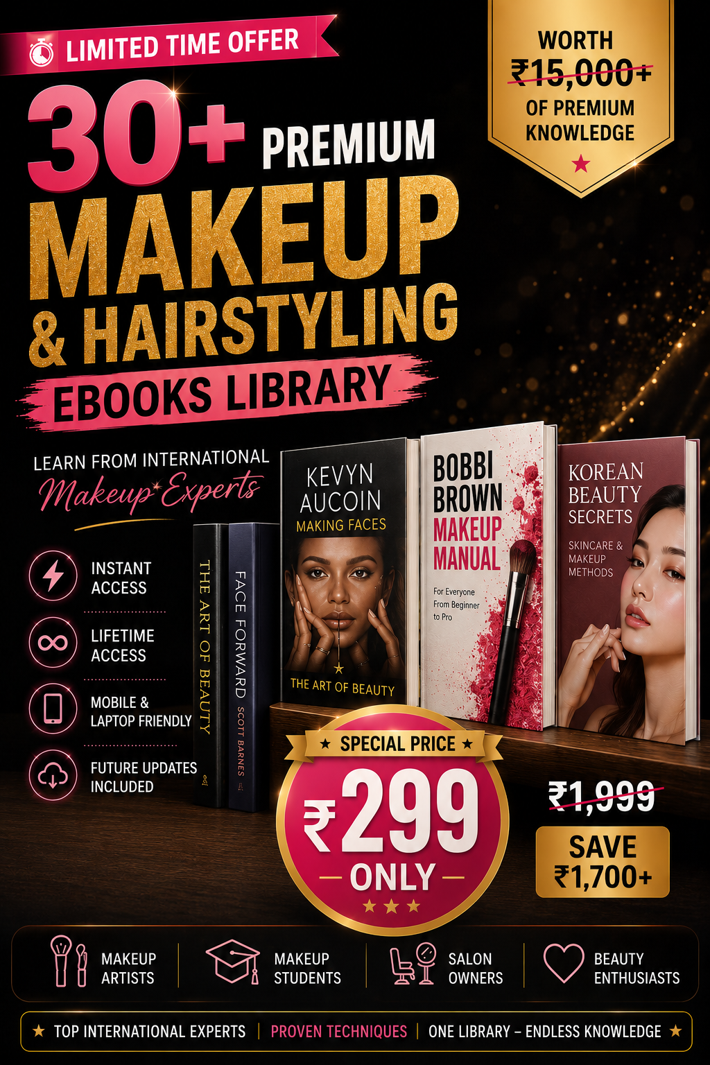 Stardom By Ashpreet Kaur Facebook ad: Want to learn professional makeup techniques without…