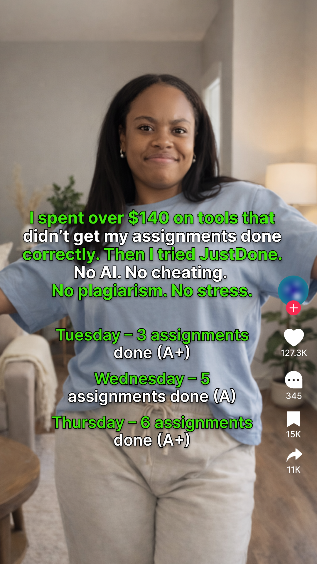 JustDone Facebook ad