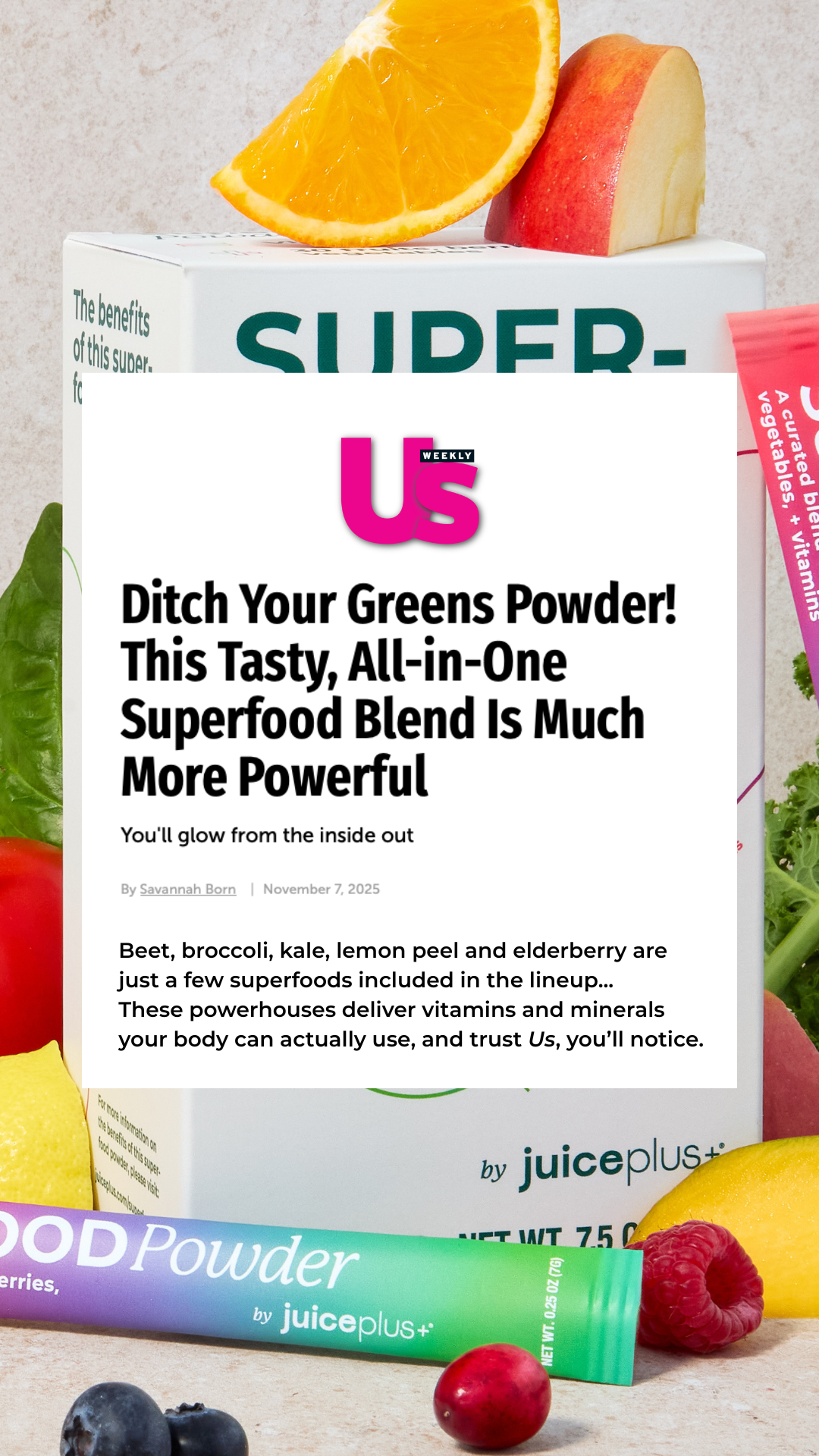 Juice Plus+ Facebook ad