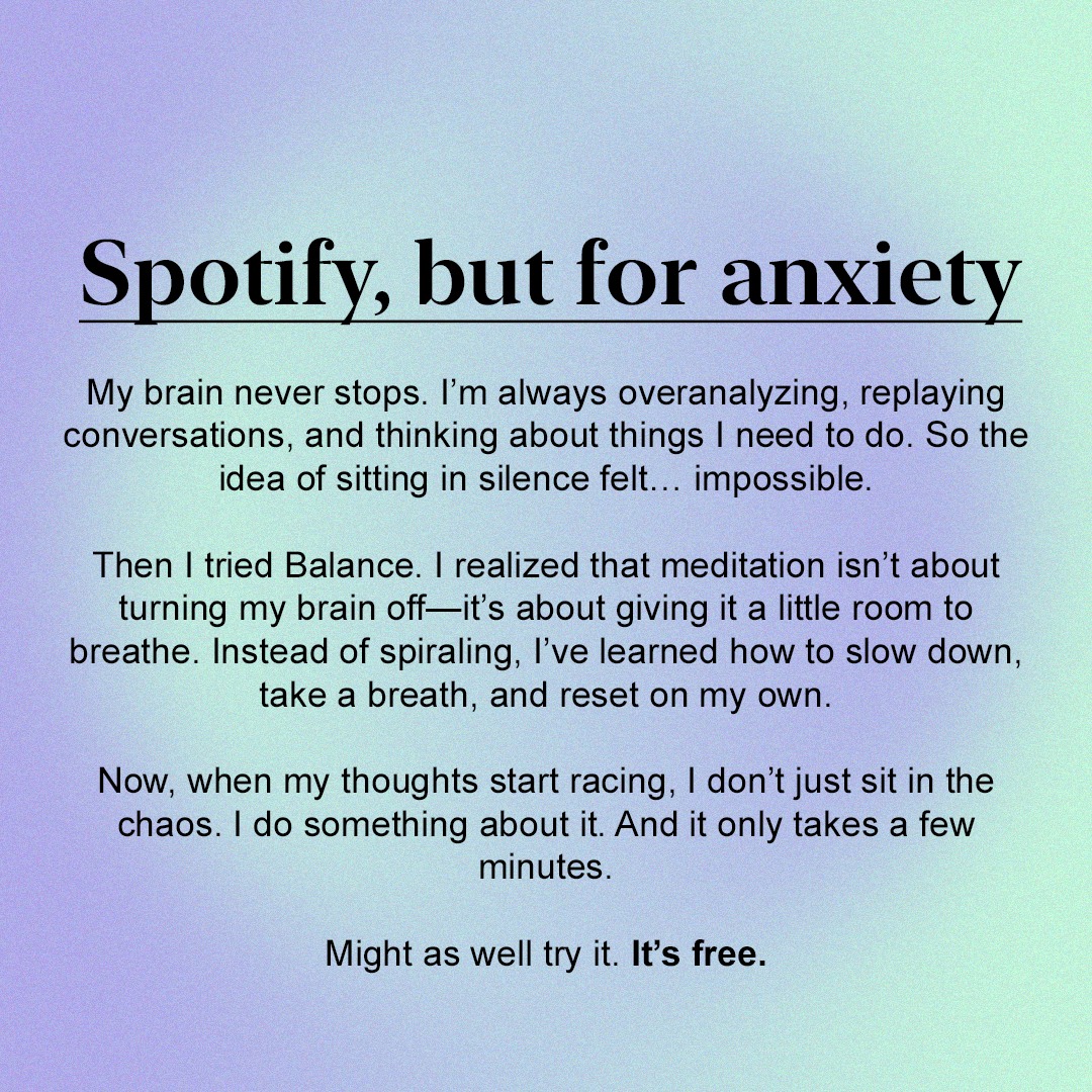 Balance: Meditation & Sleep Facebook ad
