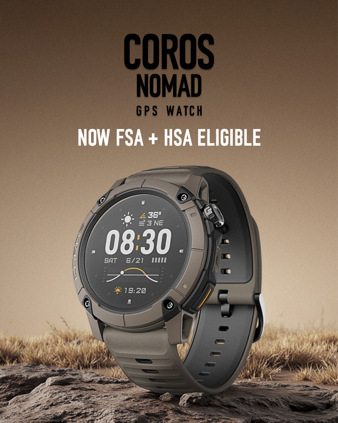 COROS Facebook ad: COROS NOMAD GPS WATCH