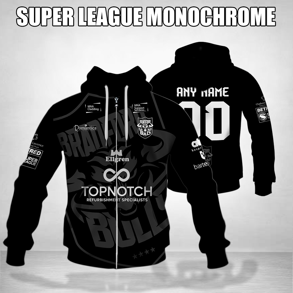 Super League Pulse Facebook ad: Bradford Bulls Hoodie: Bull Power, Charge for Victory!