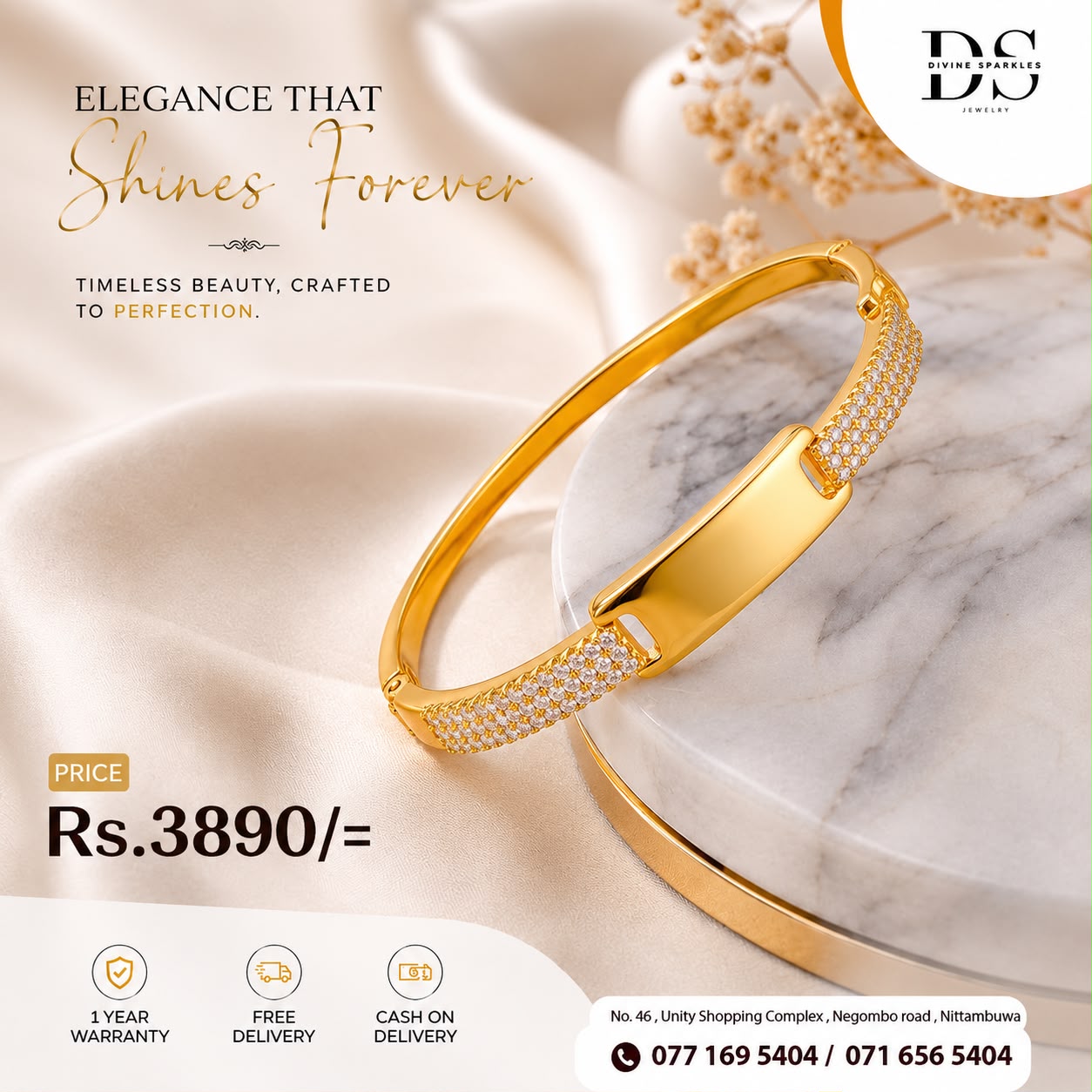 Divine Sparkles Facebook ad
