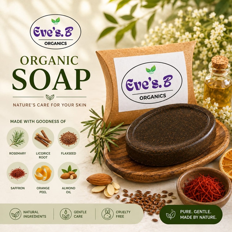 Natural Beauty Tips Facebook ad: EVE ORGANIC BEAUTY SOAP - V Beautify