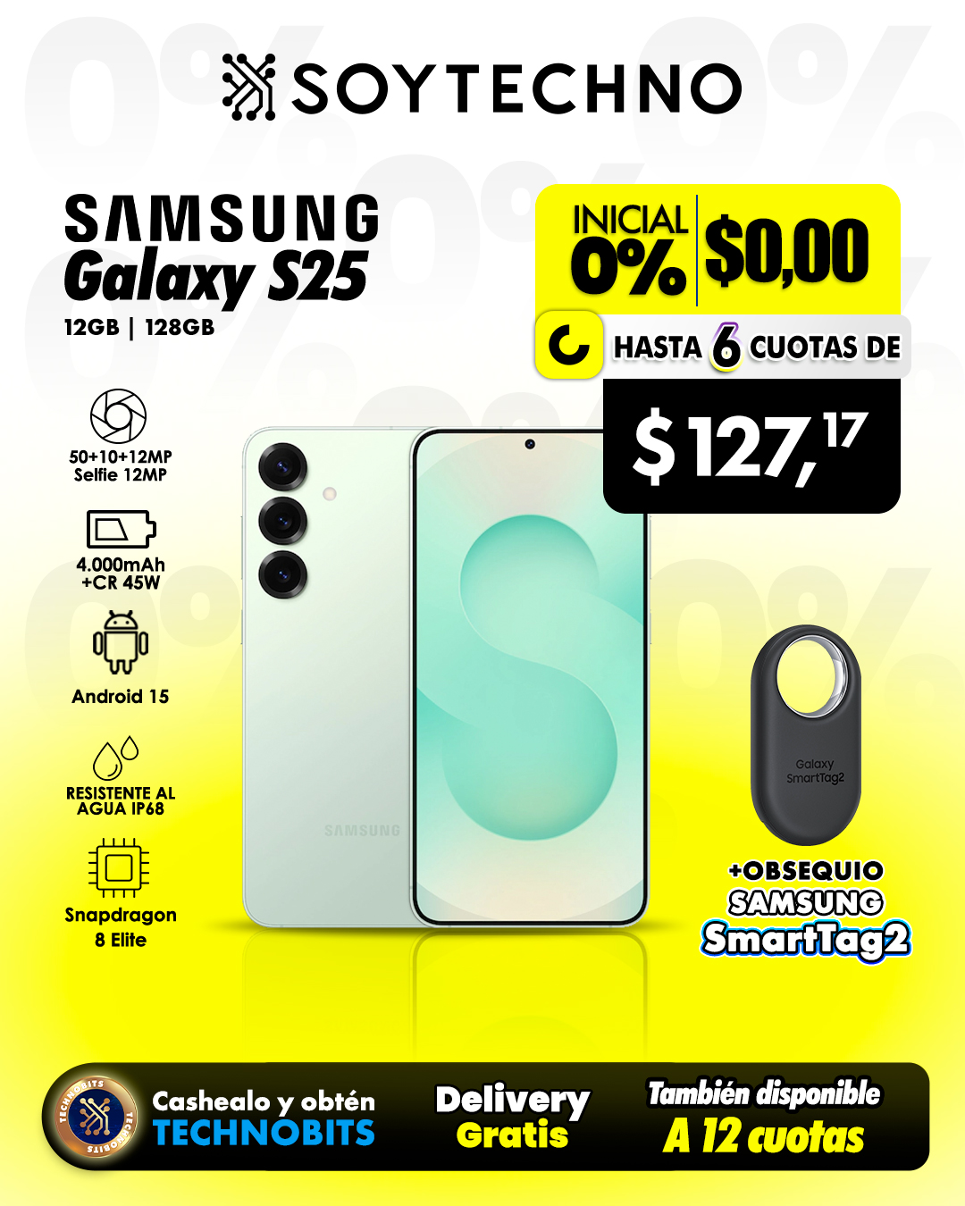 Grupo Soytechno Facebook ad: TU SAMSUNG NUEVO CON 0% DE INICIAL
