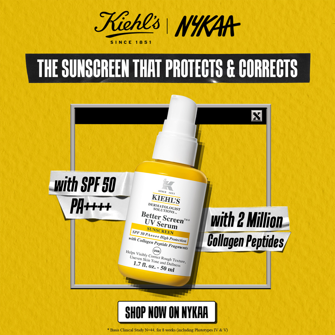 Nykaa Facebook ad: Kiehl's SPF 50 PA++++
