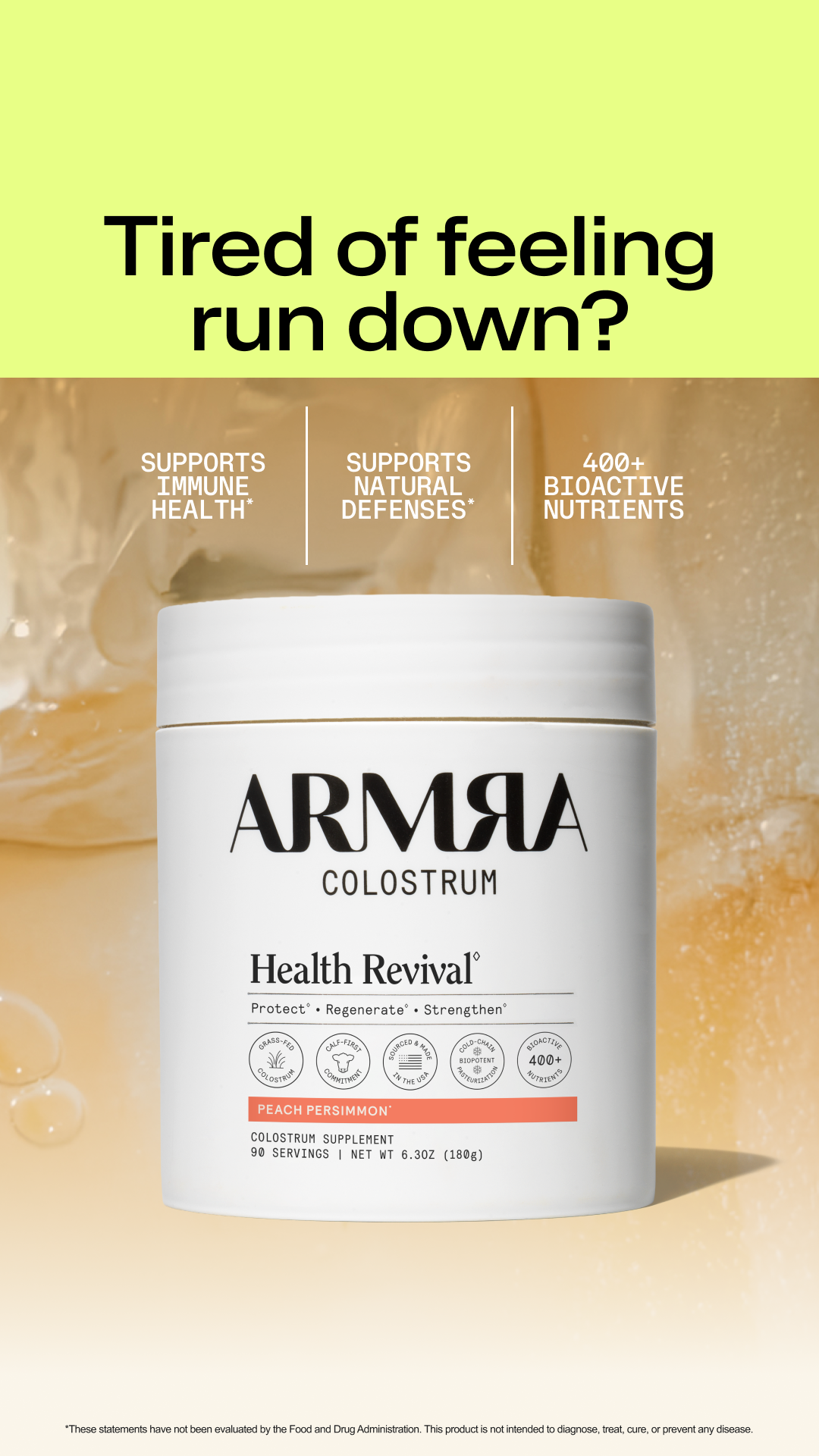ARMRA Facebook ad