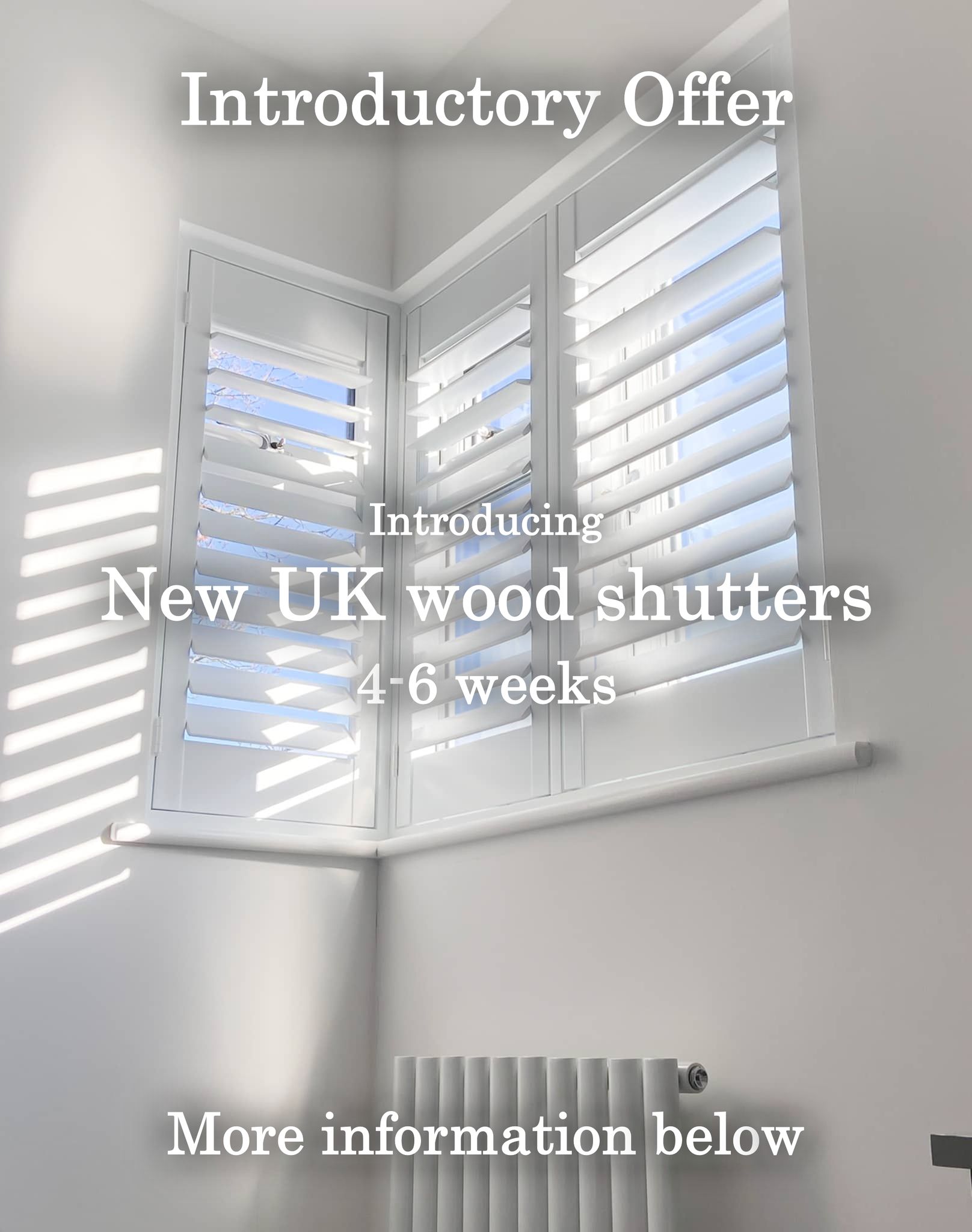 Stort Blinds & Shutters Facebook ad: New Product Alert!