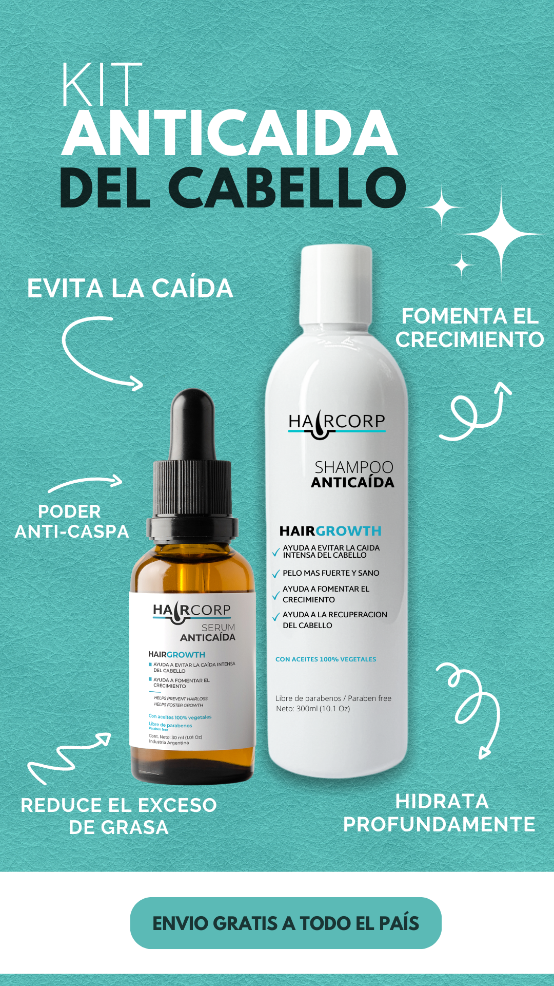 Haircorp Facebook ad