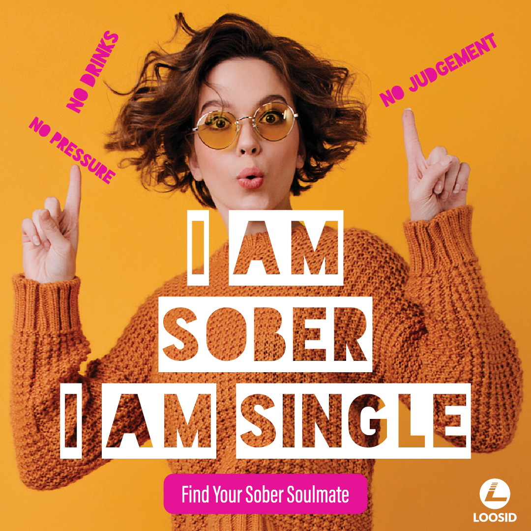 Loosid Sober Dating Facebook ad