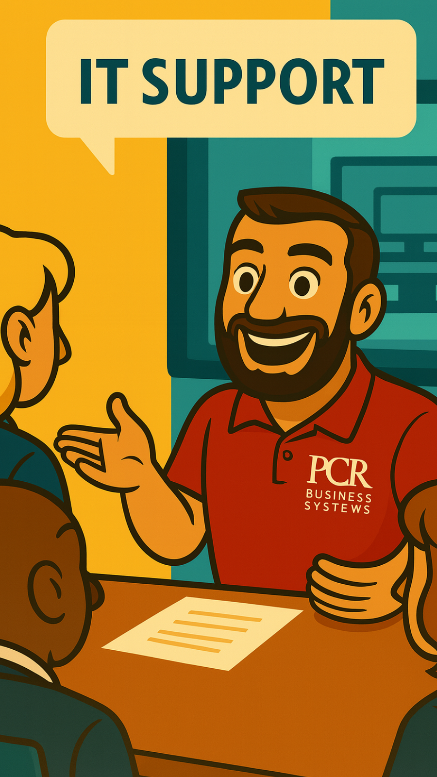 PCR Business Systems Facebook ad from Nov 17, 2025