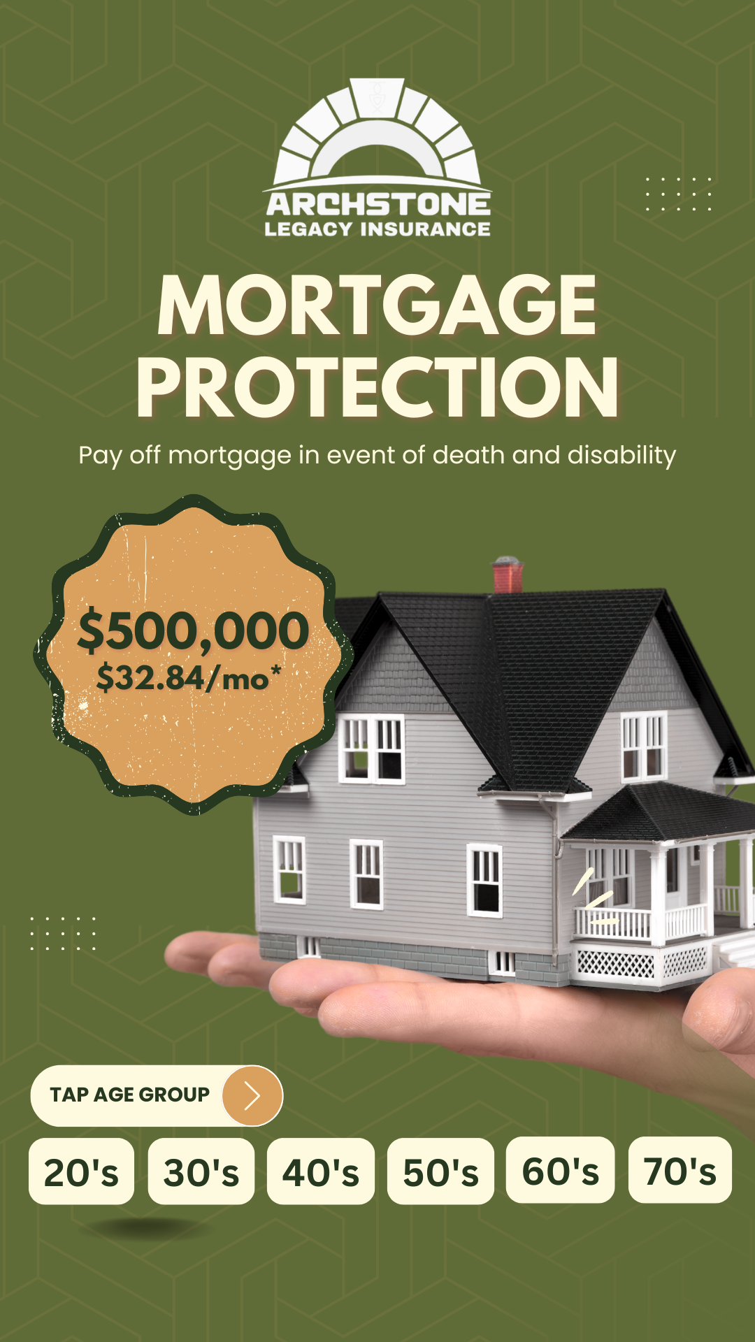 Archstone Legacy Insurance Facebook ad