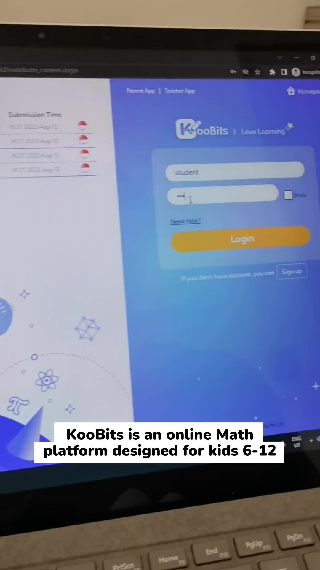 KooBits Facebook ad: Trending Online Math Platform For Kids 6-12!