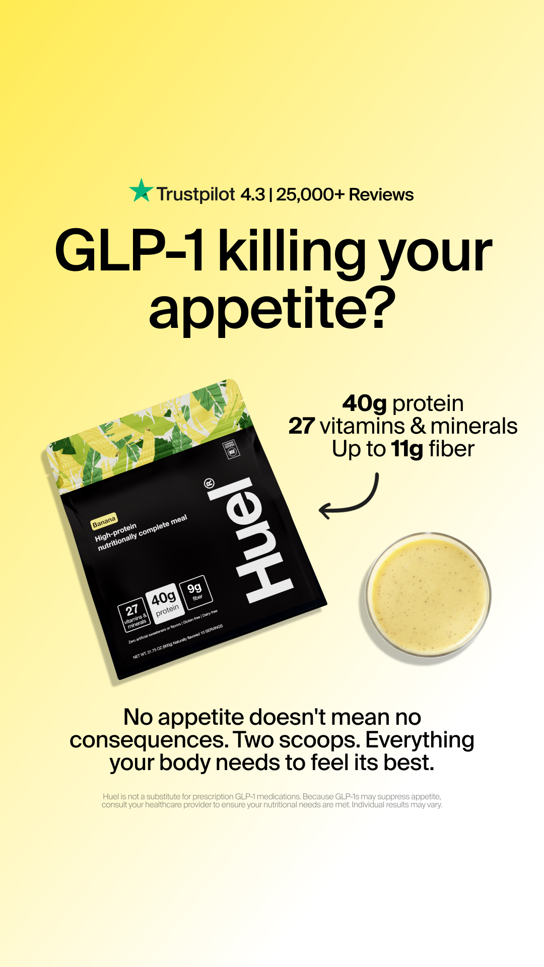 Huel Facebook ad