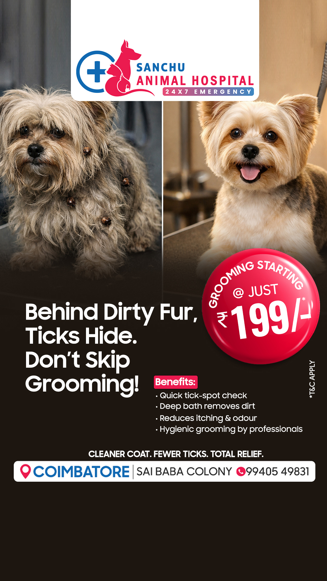 Sanchu Animal Hospital Facebook ad