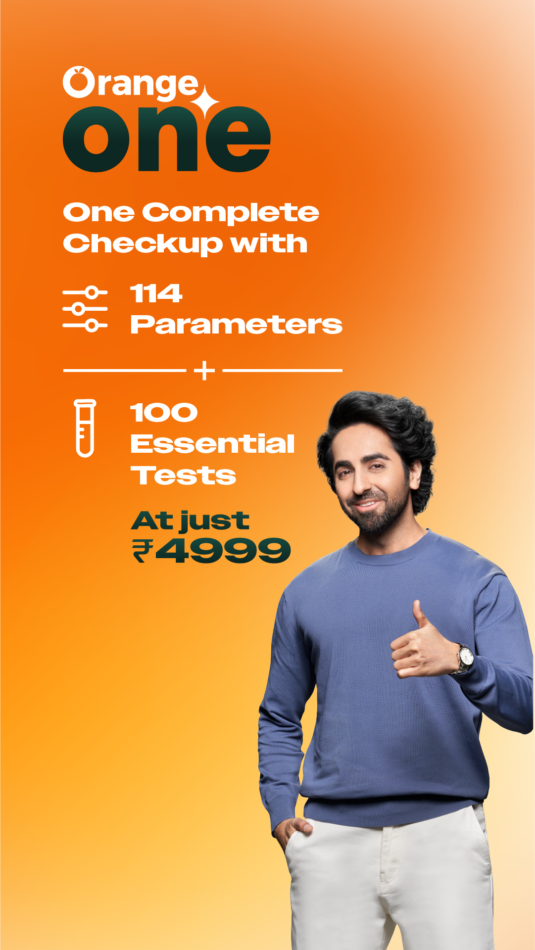 Orange Health Labs Facebook ad