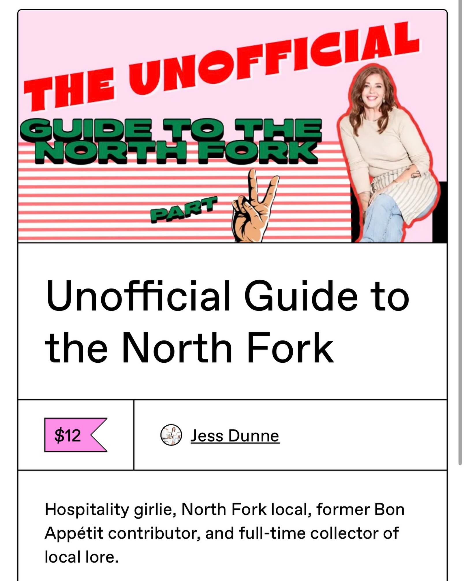 itsjessdunne Facebook ad: The Unofficial Guide to the North Fork isn’t…