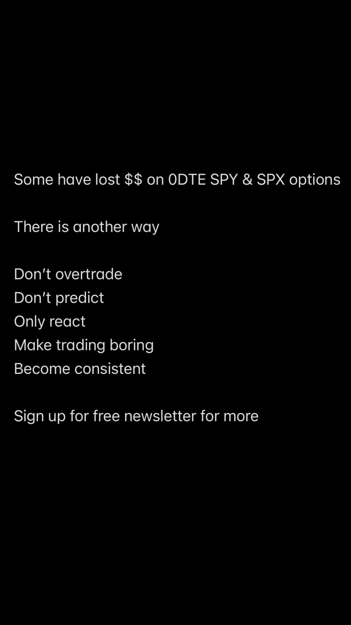 SPY Options Actionable Levels - SPX ES QQQ Facebook ad from Oct 22, 2025