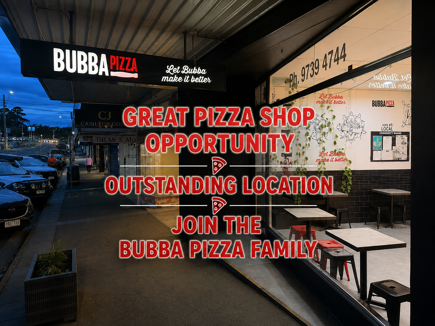 Bubba Pizza Facebook ad