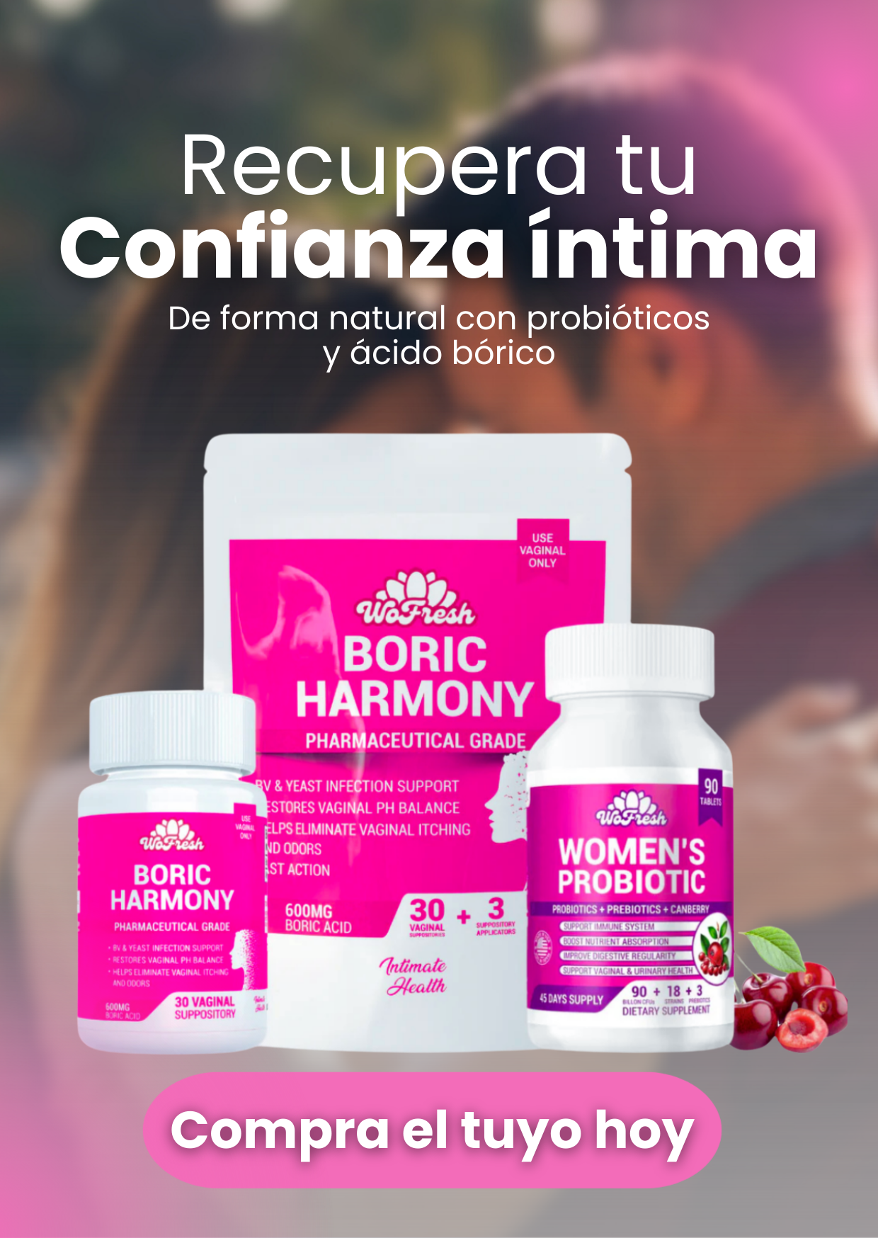 Suplevitaminas Facebook ad: Apoya el equilibrio natural del pH vaginal