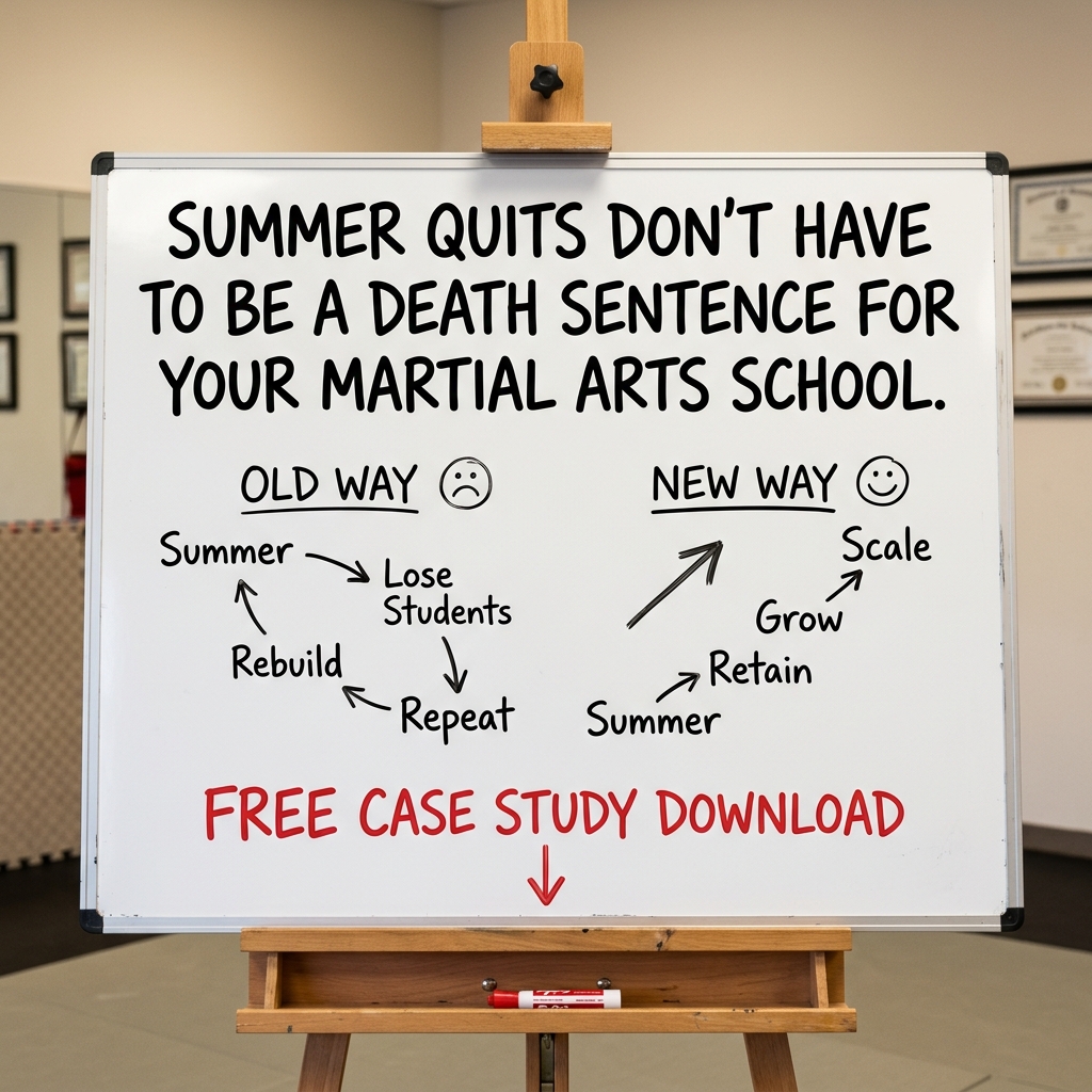 More Black Belts Facebook ad: Free Case Study: From 23 to 257 Students