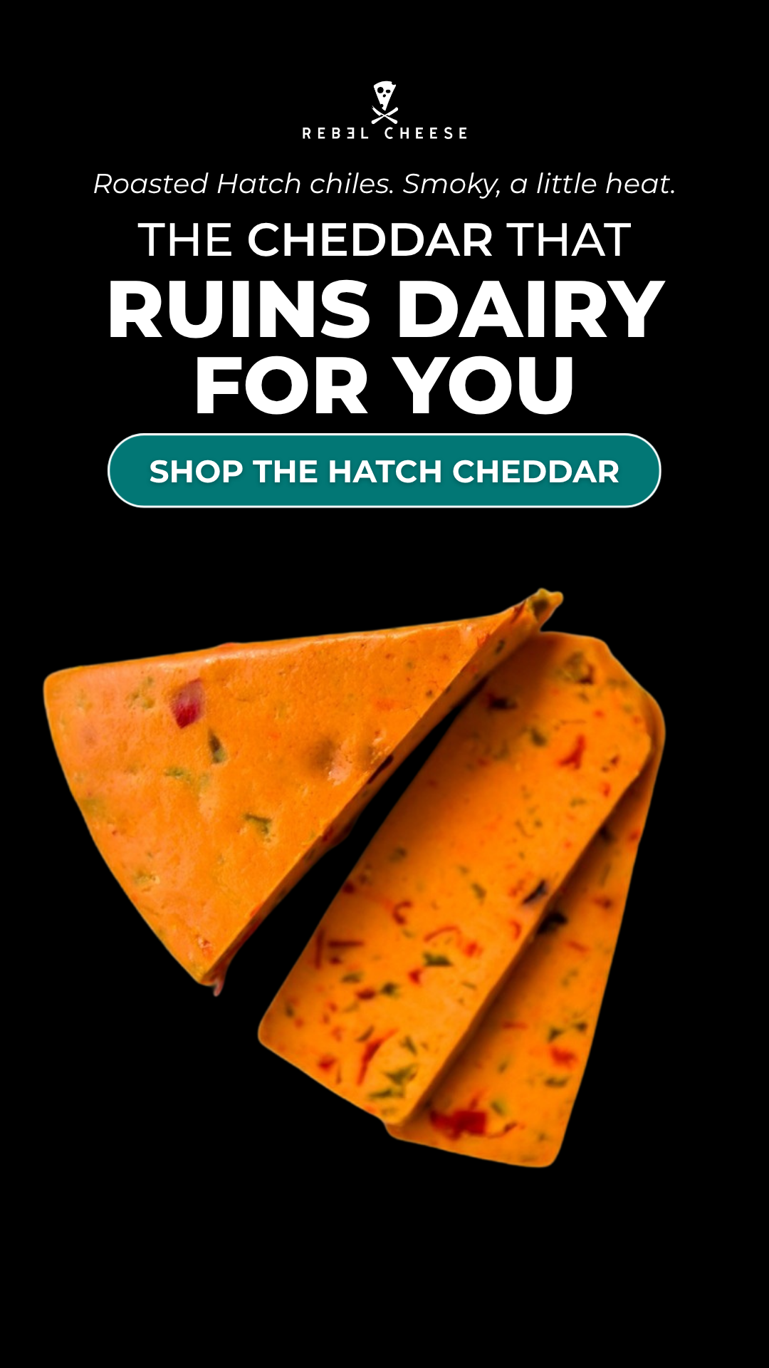 Rebel Cheese Facebook ad