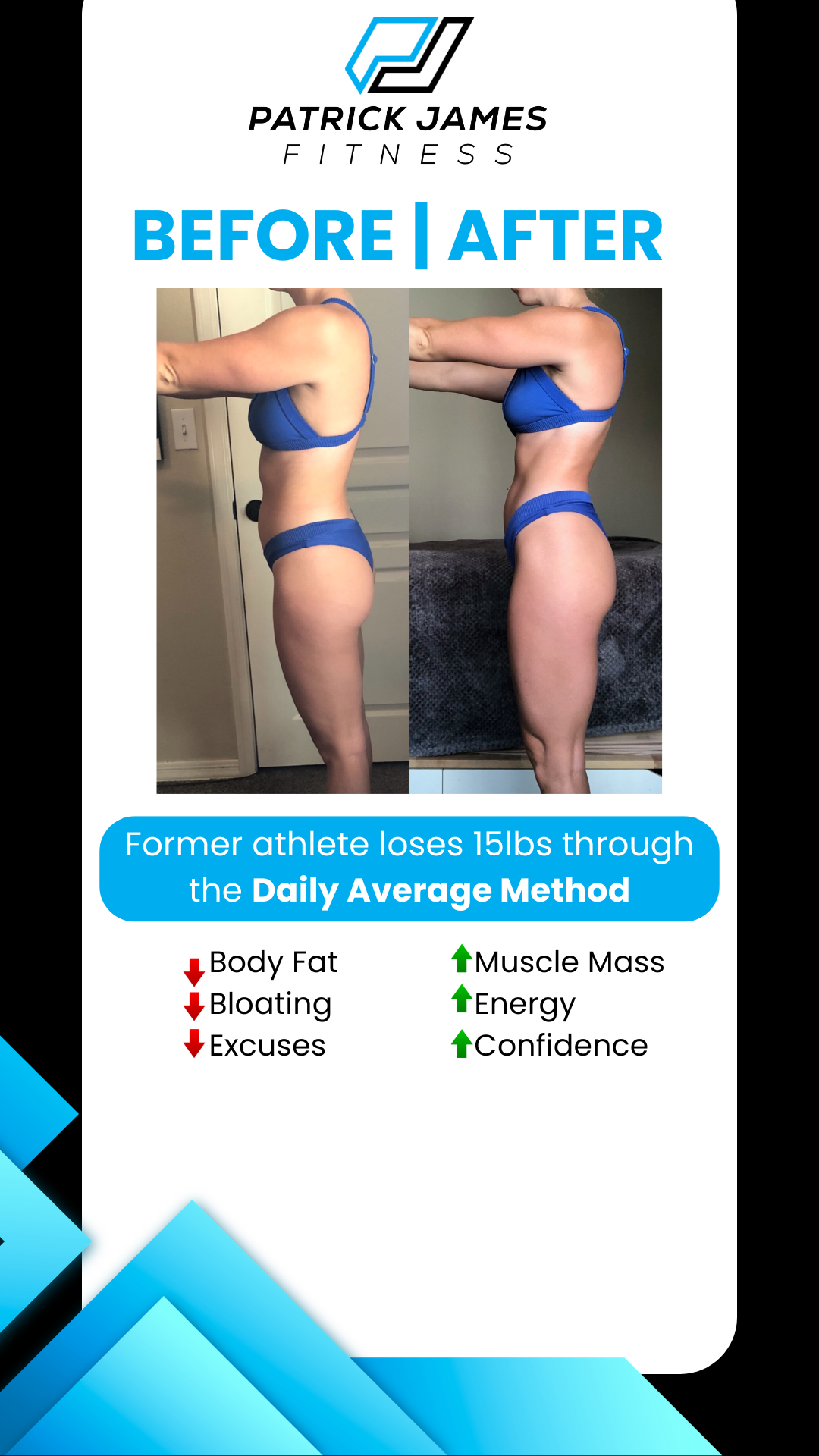 PJ Fitness - Online Coach Facebook ad: You’re not where you want to be physically…