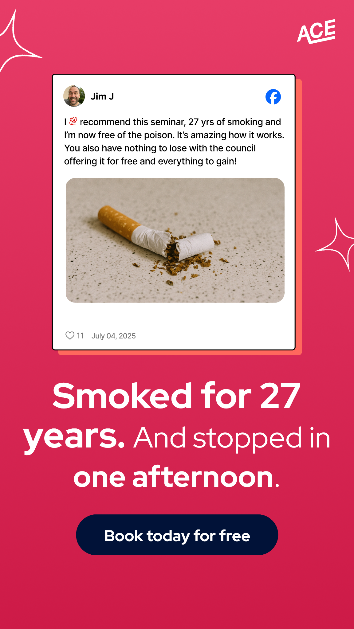 Allen Carr Facebook ad