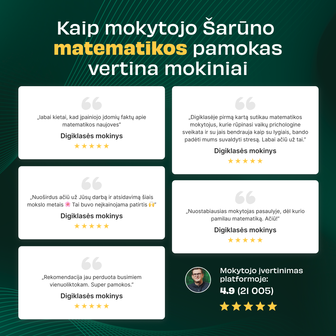 Matematikos mokytojas Šarūnas Facebook ad